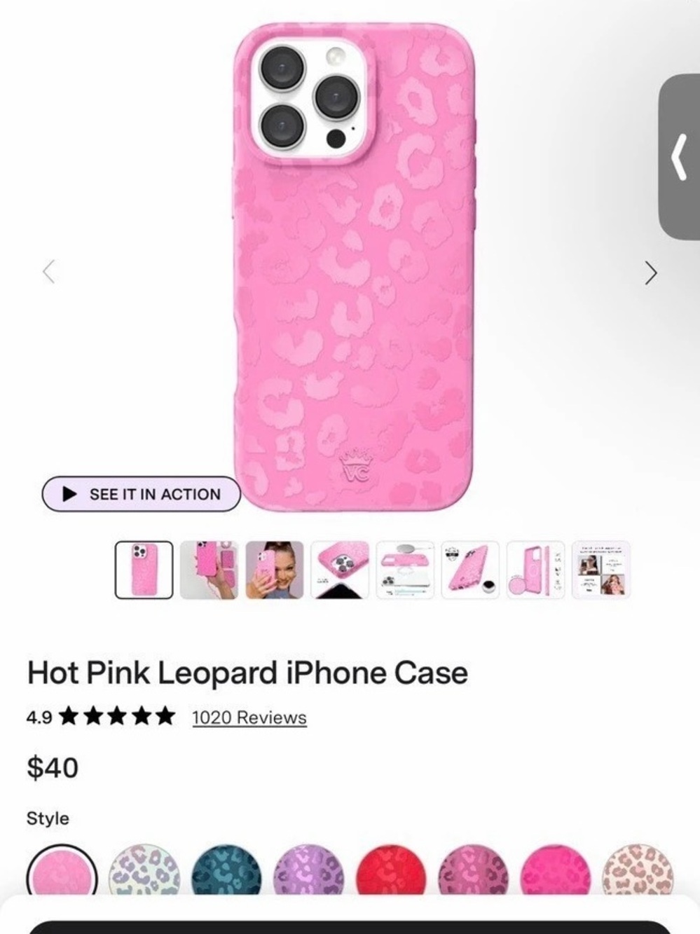 Velvet Caviar Hot Pink Leopard iPhone Case